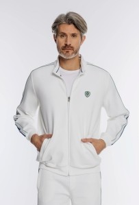 Męska rozpinana bluza z lampasami