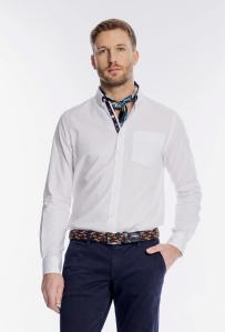 Elegancka biała męska koszula Modern Fit