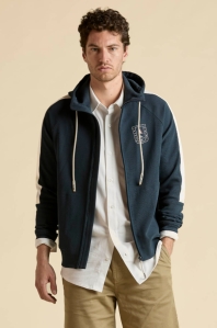 Granatowa męska bluza z kapturem 