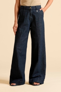 Denimowe spodnie typu palazzo