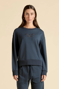 Granatowa bluza z modalem