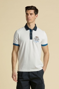Biała koszulka polo Frecce Tricolori