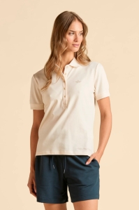 Kremowa koszulka polo