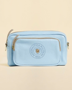 Skórzana torebka typu crossbody z logo