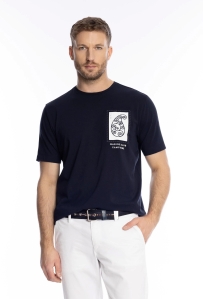  Bawełniany t-shirt Marine Club Campione