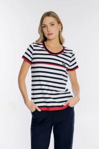 Damski t-shirt w paski