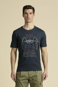 Bawełniany t-shirt z nadrukiem F-35