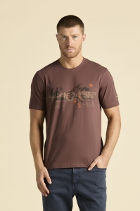 Męski bawełniany t-shirt z nadrukiem