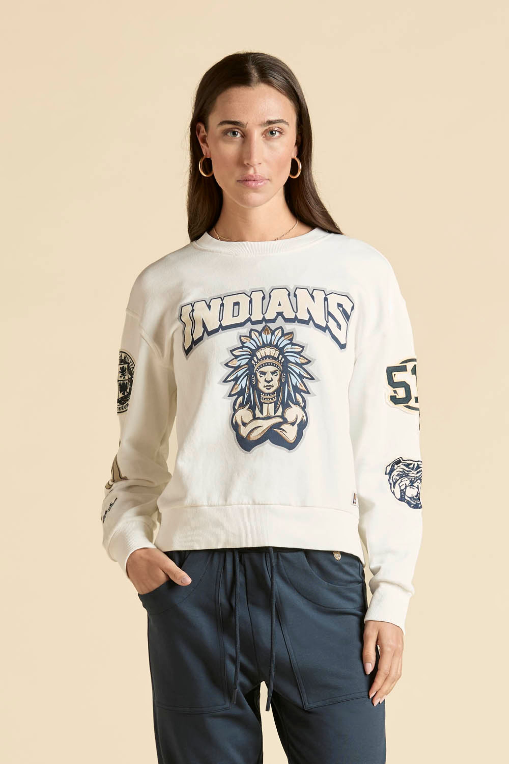 Bluza z nadrukiem Indians Aeronautica Militare